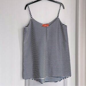 💗 JOE FRESH Stripe Navy and White Camisole Top